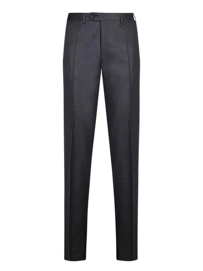 Shop Canali Trousers In Grey