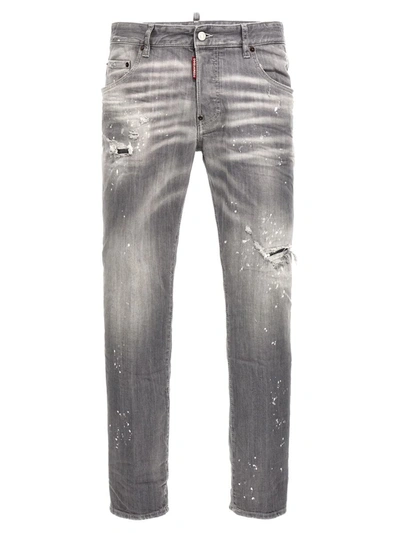 Shop Dsquared2 'skater' Jeans In Gray