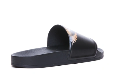 Shop Marcelo Burlon County Of Milan Marcelo Burlon Sandals In Black