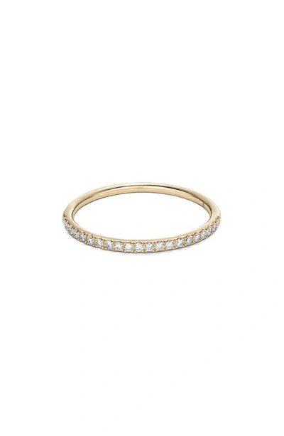 Lightbox 0.25-carat Pavé Lab Created Diamond Ring In 14k Yellow Gold