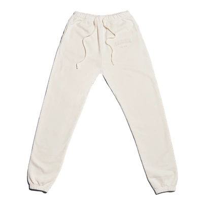 Dagne Dover Varsity Logo Sweatpants In Moonbeam In Moonbeam