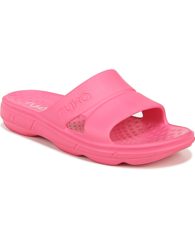 Shop Ryka Women's Restore-slide Sport Slides In Hot Pink Eva