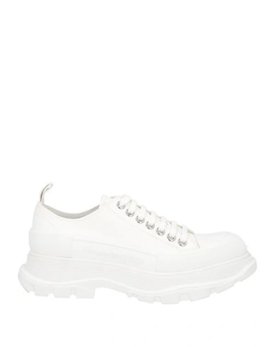 Shop Alexander Mcqueen Woman Sneakers White Size 10 Textile Fibers