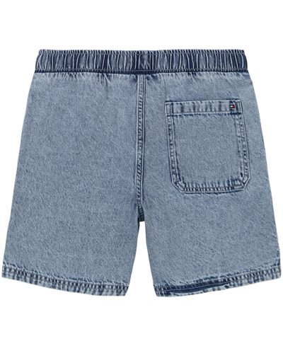 Shop Tommy Hilfiger Big Boys Sporty Denim Shorts In S Wash