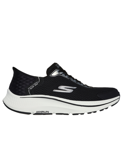 Shop Skechers Men's Slip-ins- Go Run Consistent 2.0 Endure Memory Foam Slip-on Running Sneakers From Finish Line In Black,silver