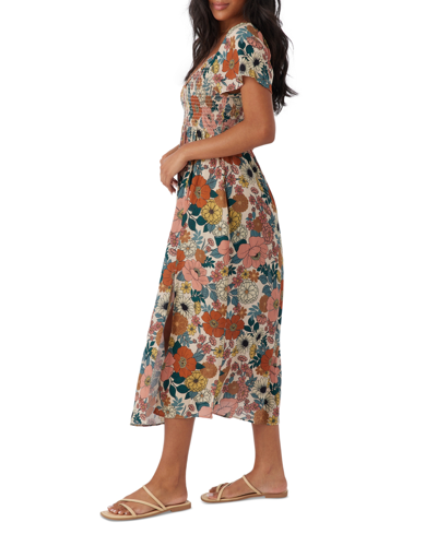 Shop O'neill Juniors' Hayzel Midi Dress In Multi Colored