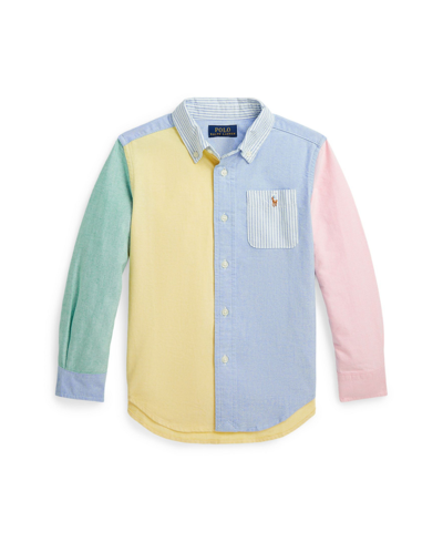 Shop Polo Ralph Lauren Toddler And Little Boys Cotton Oxford Shirt In Funshirt