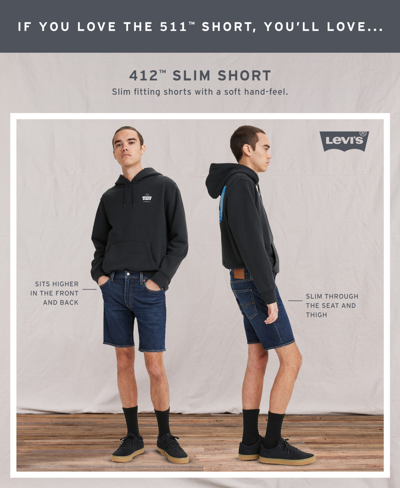 Levi's Men's Flex 412 Slim Fit 5 Pocket 9" Jean Shorts In Automatic Rizz