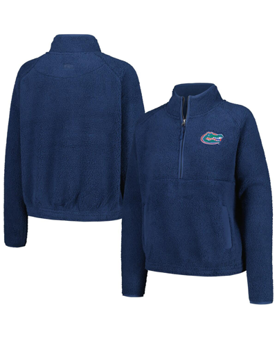 Shop Boxercraft Women's Blue Florida Gators Everest Half-zip Sweatshirt