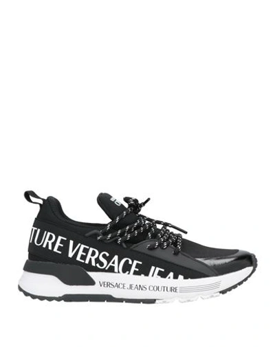 Shop Versace Jeans Couture Man Sneakers Black Size 7 Textile Fibers, Other Fibres