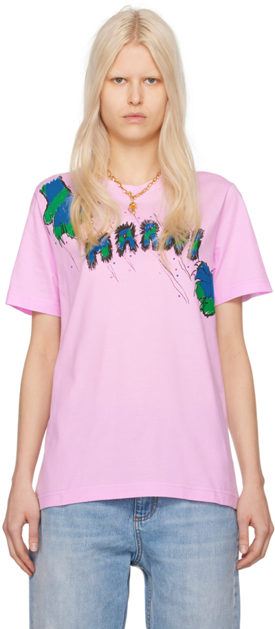 Shop Marni Ssense Exclusive Pink T-shirt In Msc22 Mauve