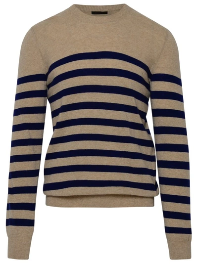 Shop Apc Ismael Sweater In Beige Wool In Brown