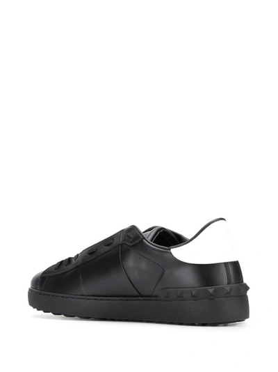 Shop Valentino Black Low-top Sneakers
