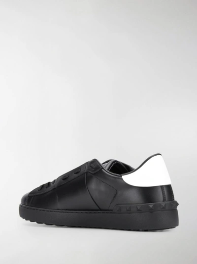 Shop Valentino Black Low-top Sneakers