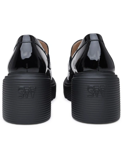 Shop Stuart Weitzman Black Patent Soho Loafers