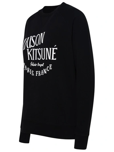 Shop Maison Kitsuné Black Cotton Sweatshirt