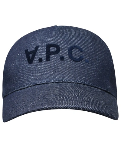 Shop Apc Blue Cotton Eden Hat
