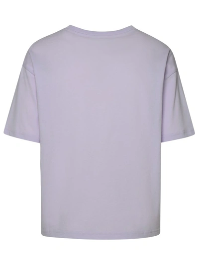 Shop Apc Ava Lilac Cotton T-shirt In Purple