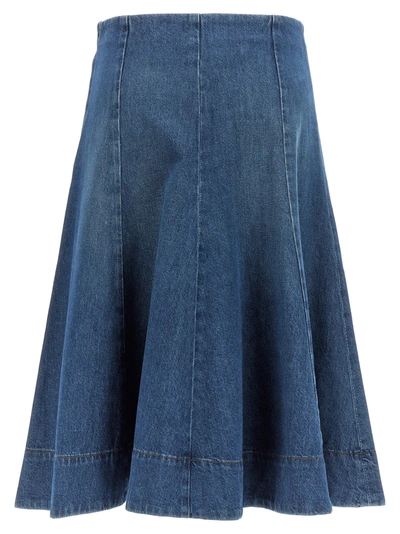 Shop Khaite Lennox Skirts Blue