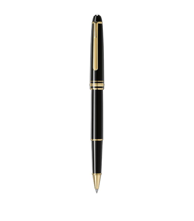 Shop Montblanc Gold-plated Meisterstück Classique Rollerball Pen In Multi