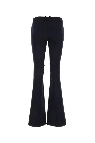 Shop Off-white Off White Woman Midnight Blue Wool Pant