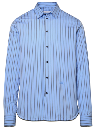 Shop Off-white Light Blue Cotton Shirt Man