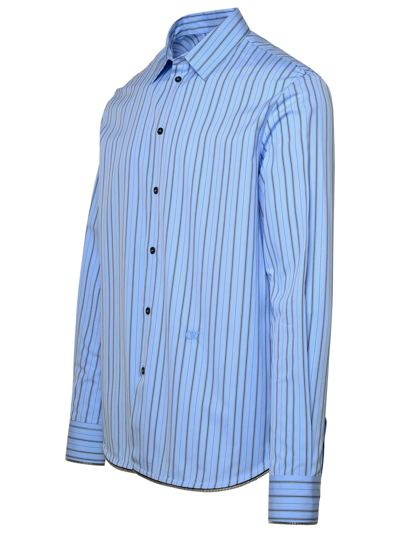 Shop Off-white Man  Light Blue Cotton Shirt