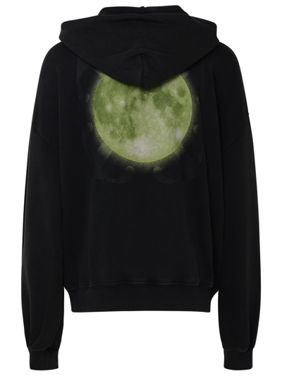 Shop Off-white Man  Super Moon Sweatshirt In Gray Cotton In Black