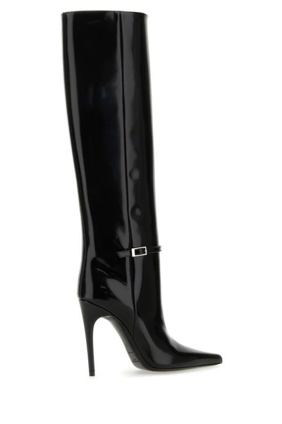 Shop Saint Laurent Woman Black Leather Vendome Boots
