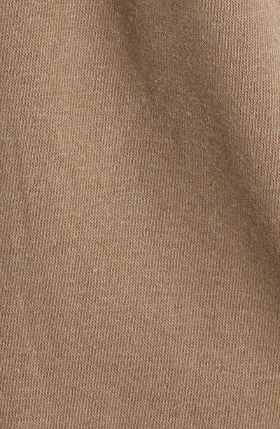 Shop Thread & Supply Longline Sweatshirt Knit Shacket In Brown Lentil