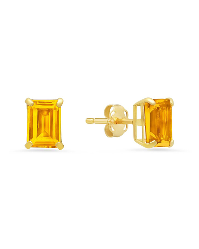 Max + Stone Maxcolor 14k 1.50 Ct. Tw. Citrine Studs