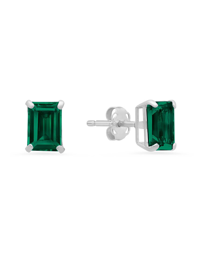 Max + Stone Maxcolor 14k 1.50 Ct. Tw. Created Emerald Studs