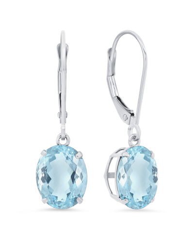 Shop Max + Stone Silver 4.00 Ct. Tw. Aquamarine Dangle Earrings