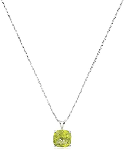 Max + Stone Maxcolor 14k 1.75 Ct. Tw. Peridot Pendant Necklace