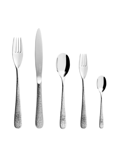 Shop Degrenne Paris Aquatic Supernature 5-piece Cutlery Set In Stainless Steel