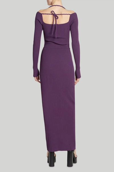 Shop Altuzarra Fall Winter 23 'fotia' Dress In Deep Amethyst