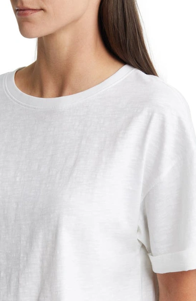 Shop Caslon Relaxed Organic Cotton Boyfriend T-shirt In White