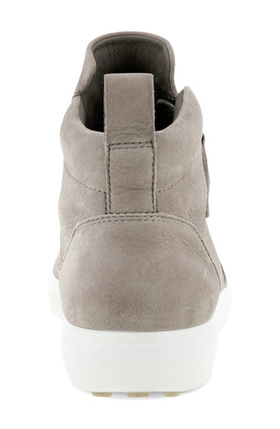 Shop Ecco Soft 7 Mid Top Sneaker In Warm Grey Leather