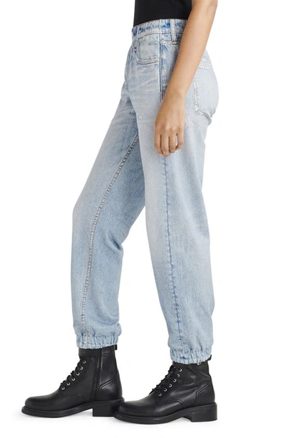 Shop Rag & Bone Miramar Faux Jeans Cotton Joggers In Meadowblue