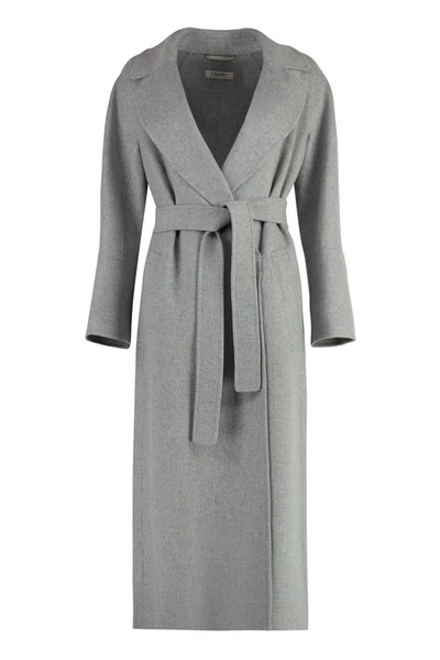 Shop 's Max Mara Elisa Virgin Wool Coat In Grey