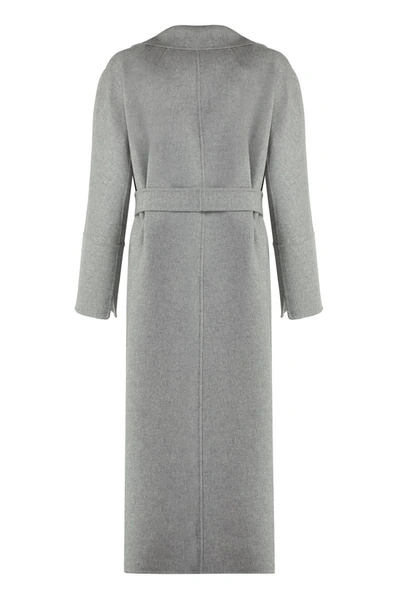 Shop 's Max Mara Elisa Virgin Wool Coat In Grey