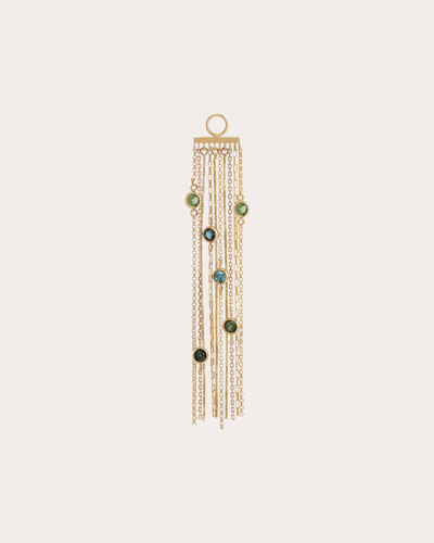 Shop Carolina Neves Women's Tourmaline & 18k Gold Fringe Pendant