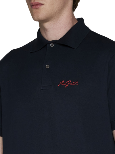 Shop Paul Smith Polo Shirt In Dk Na