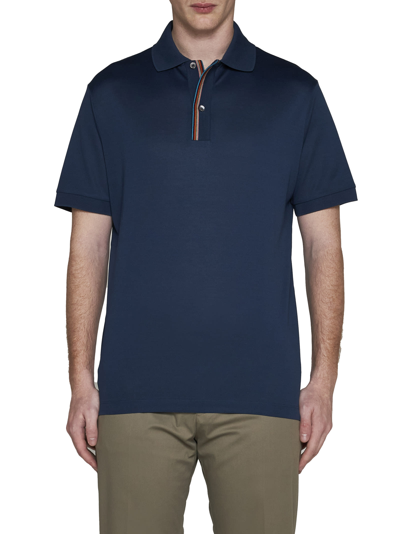 Shop Paul Smith Polo Shirt In Navy