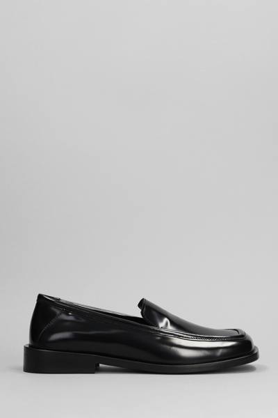 Shop Attico Evan Loafers In Black Leather