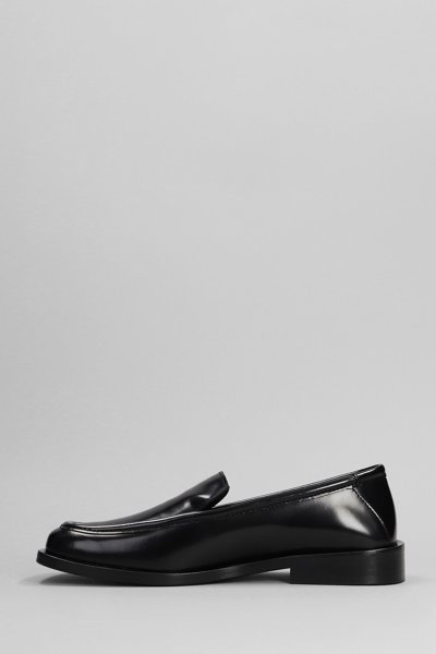 Shop Attico Evan Loafers In Black Leather