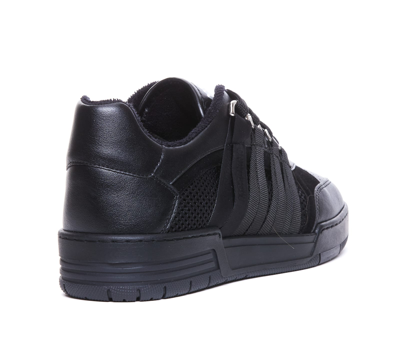 Shop Moschino Streetball Sneakers In Black