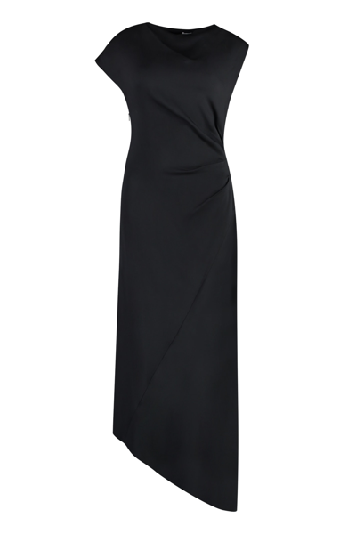 Shop Calvin Klein Crepe Dress In Black