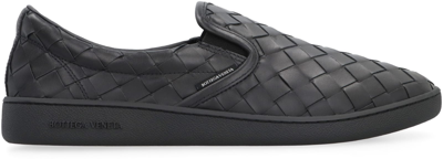 Bottega Veneta Black Calf Leather Sawyer Slip On Sneaker