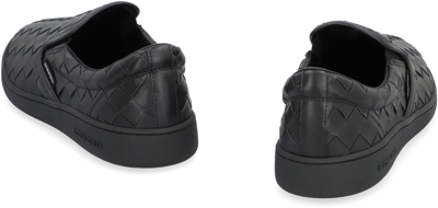 Bottega Veneta Black Calf Leather Sawyer Slip On Sneaker